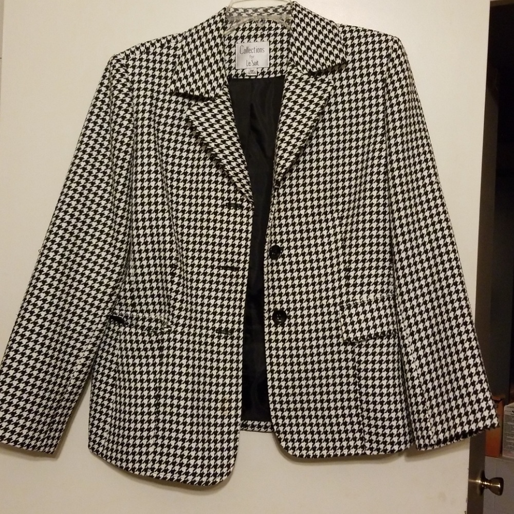 B/W Plaid Jacket